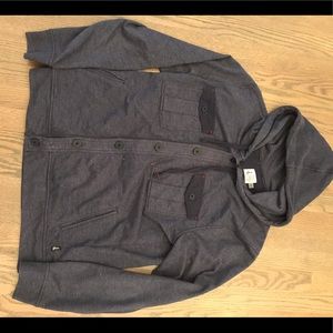 Howe- Navy Hooded Button Down